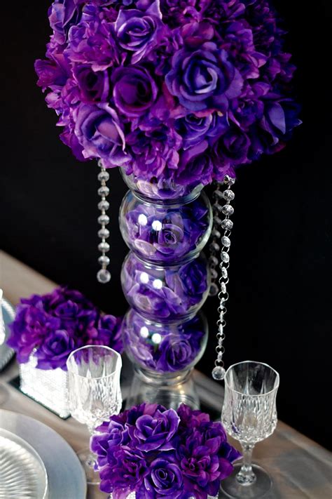 purple flowers centerpieces|purple flower centerpiece ideas.